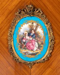 A Napoleon III Kingwood, Gilt Bronze Mounted and Porcelain Inset Bonheur du Jour