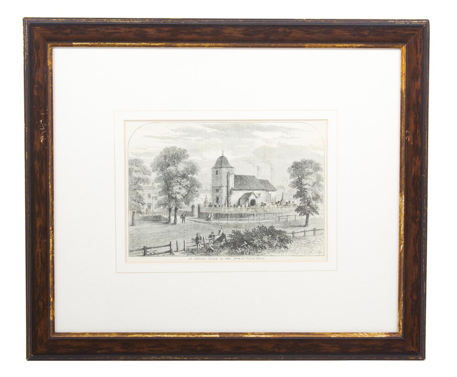 A Group of Ten Black and White Prints Sight size 6 x 8 1/2 inches — 19TH CENTURY