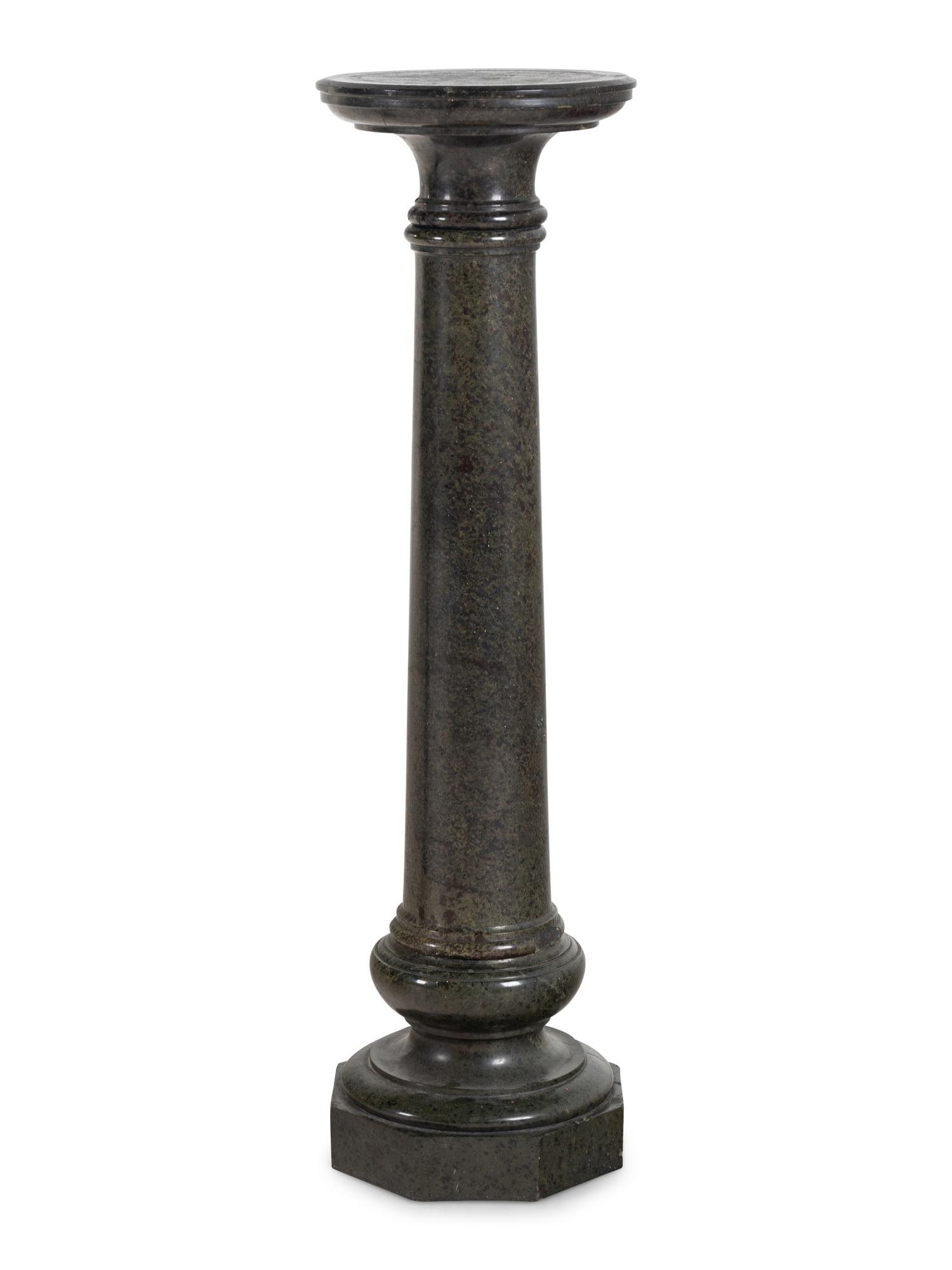A Continental Marble Pedestal