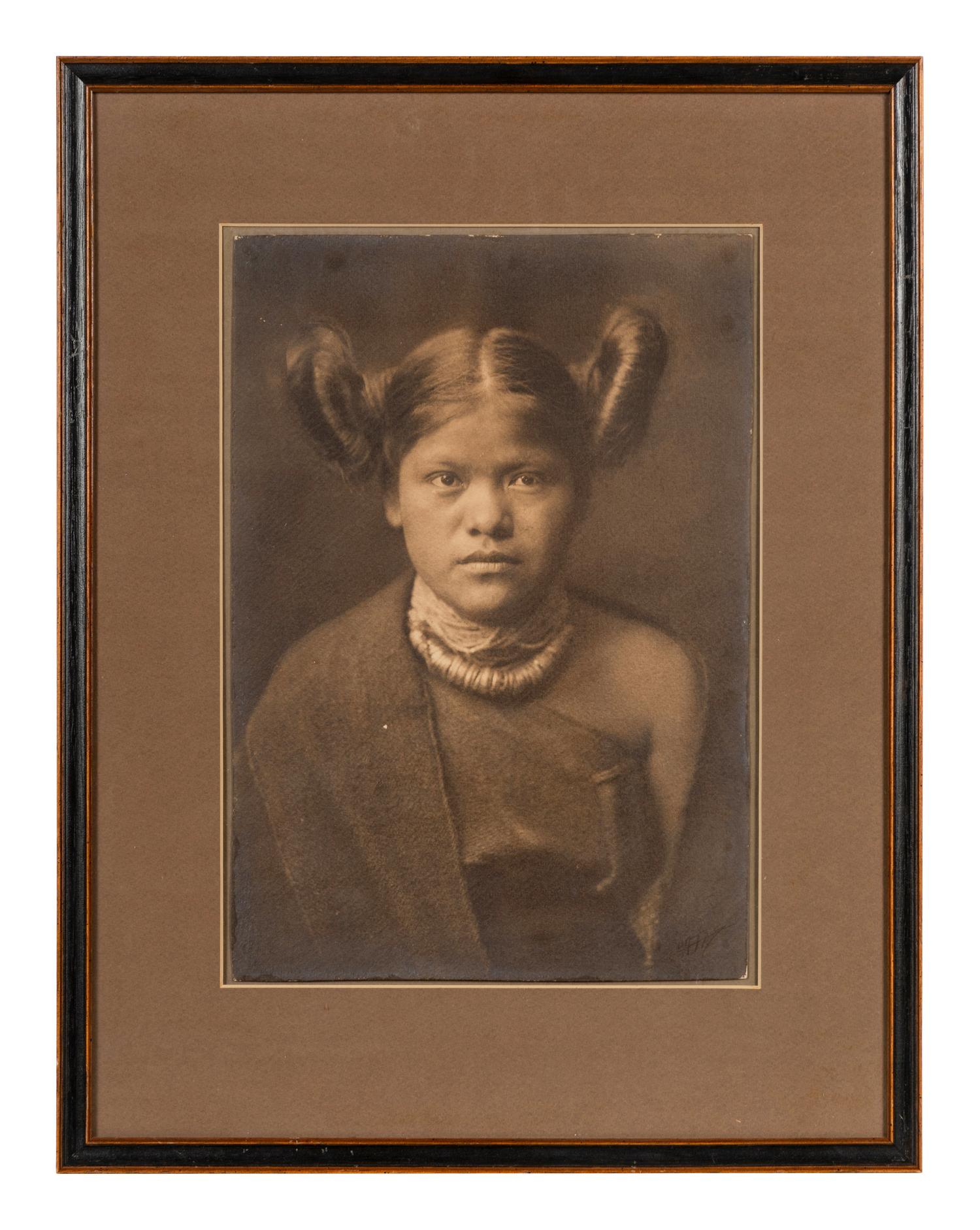 Edward S. Curtis (1868-1952) Primitive style of hair dressing – Hopi, 1904