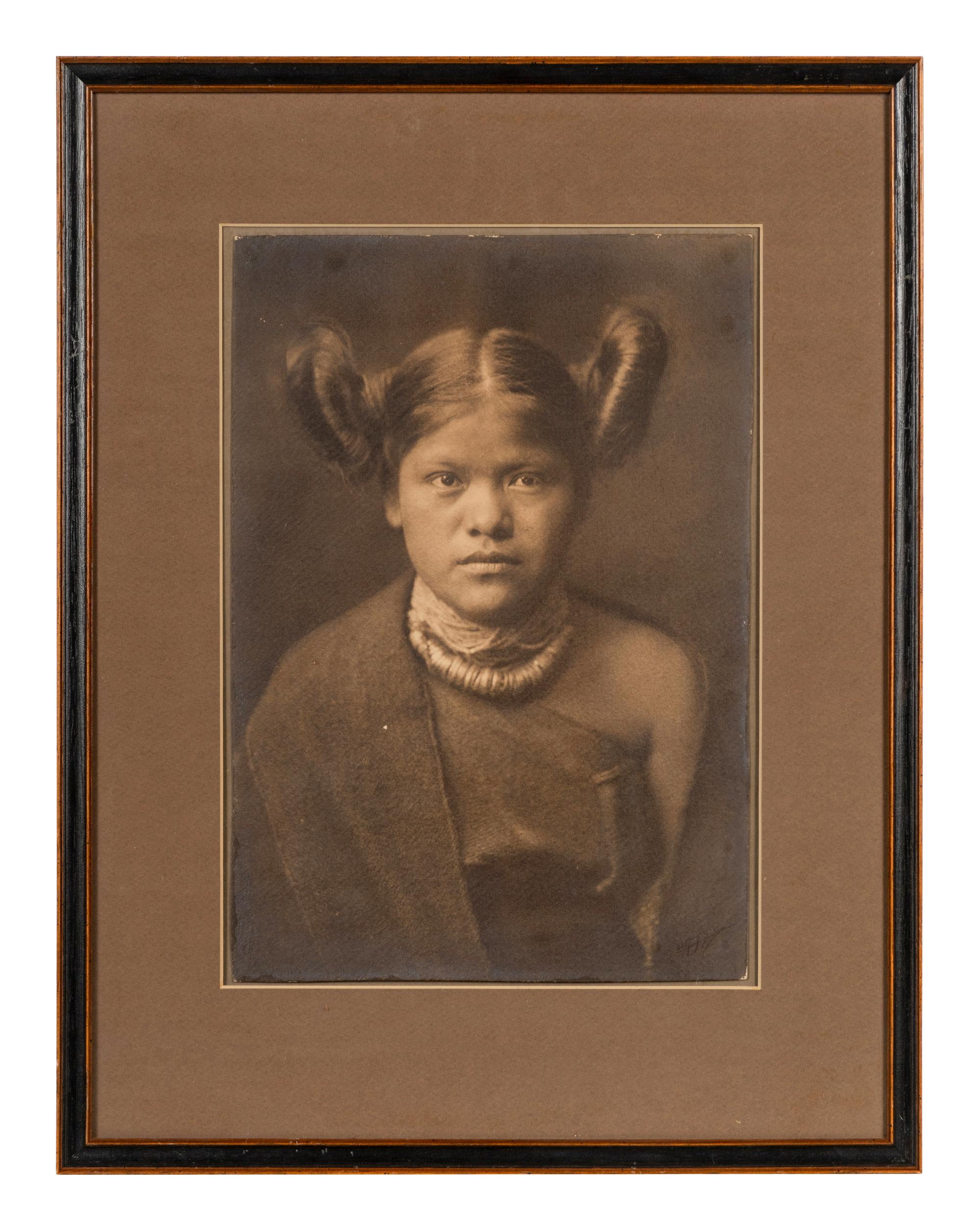 Edward S. Curtis (1868-1952) Primitive style of hair dressing – Hopi, 1904