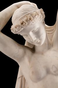 An Italian Marble Figure of Flora and an Infant Attendant