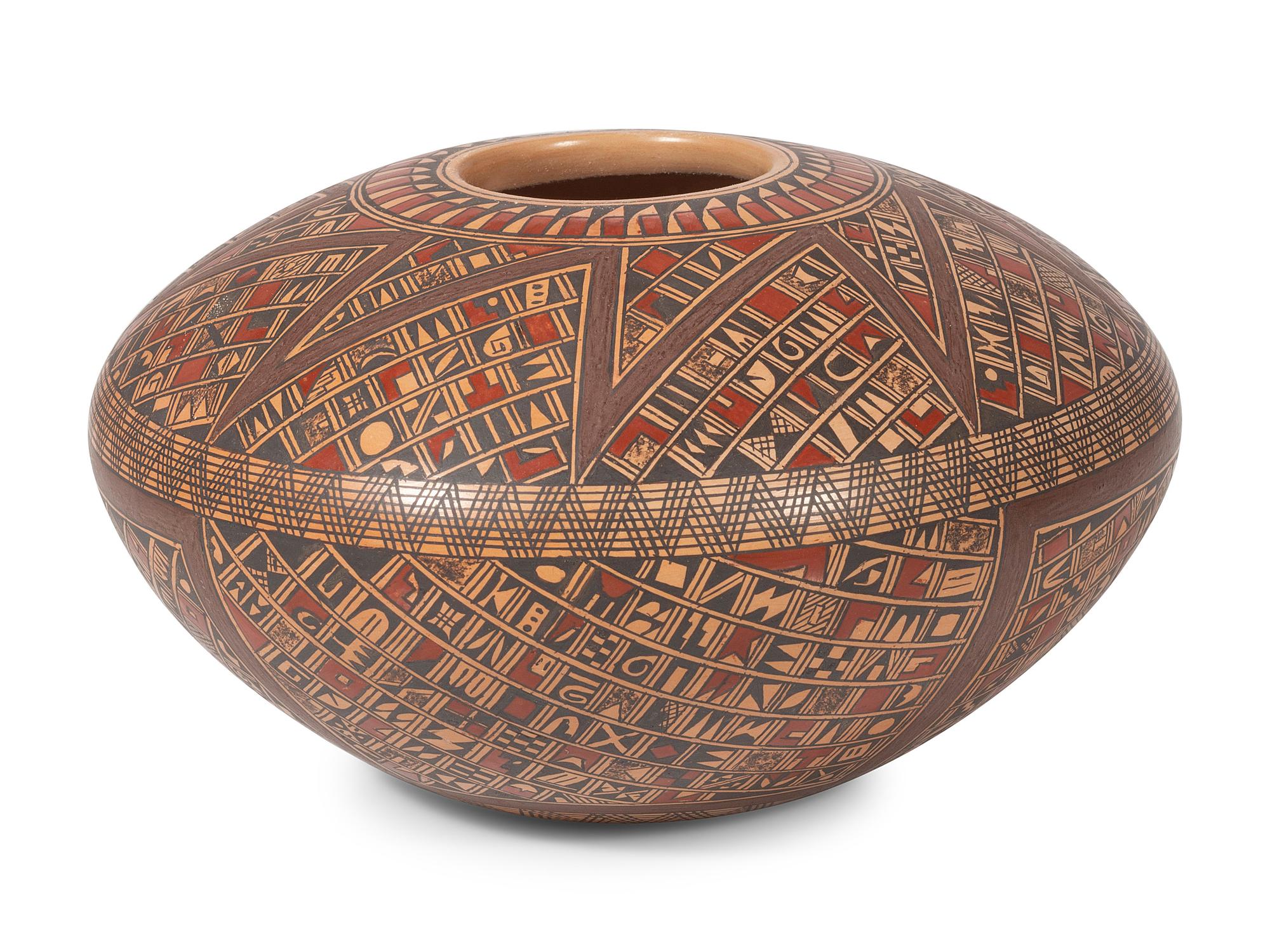 Polychrome Pottery Bowl