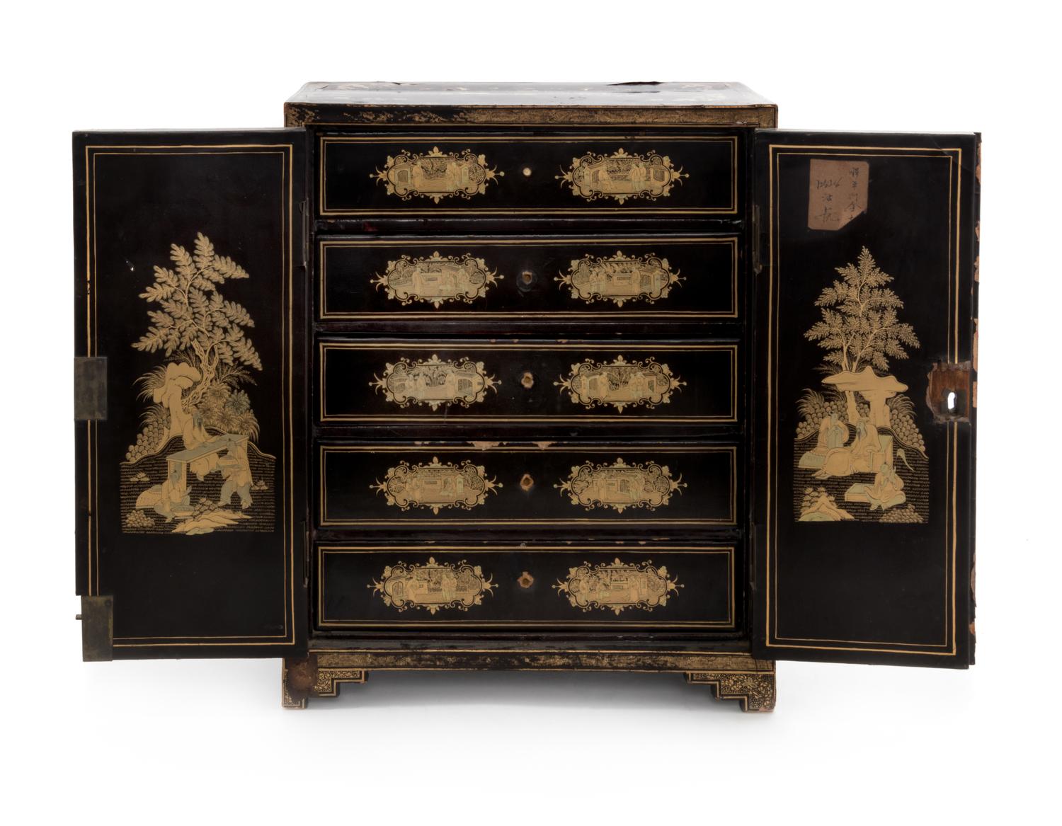 A Chinese Export Lacquered Chest