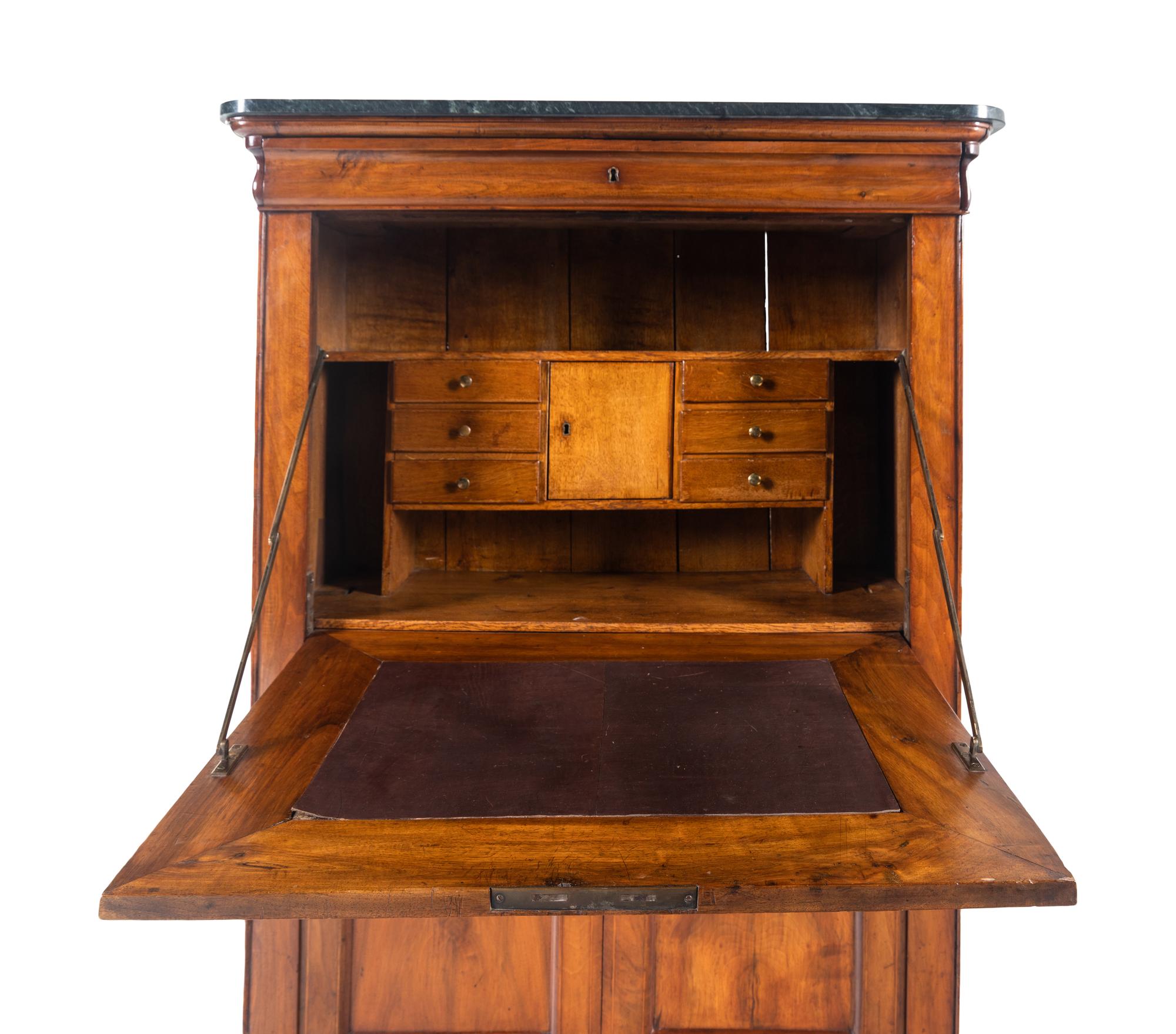 A French Provincial Cherry Wood Secrétaire à Abattant