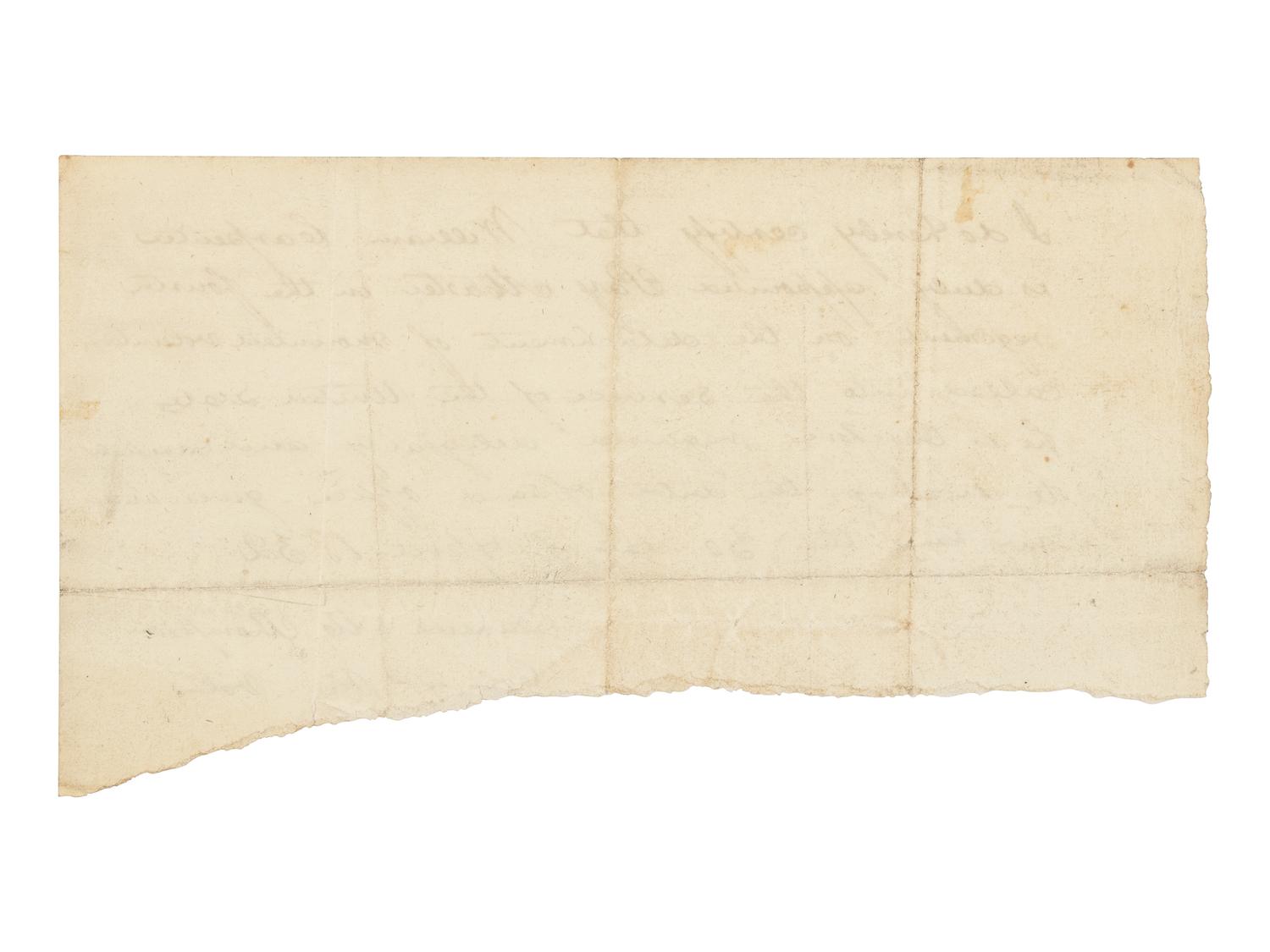[Presidential] Lincoln, Abraham. Autograph Document