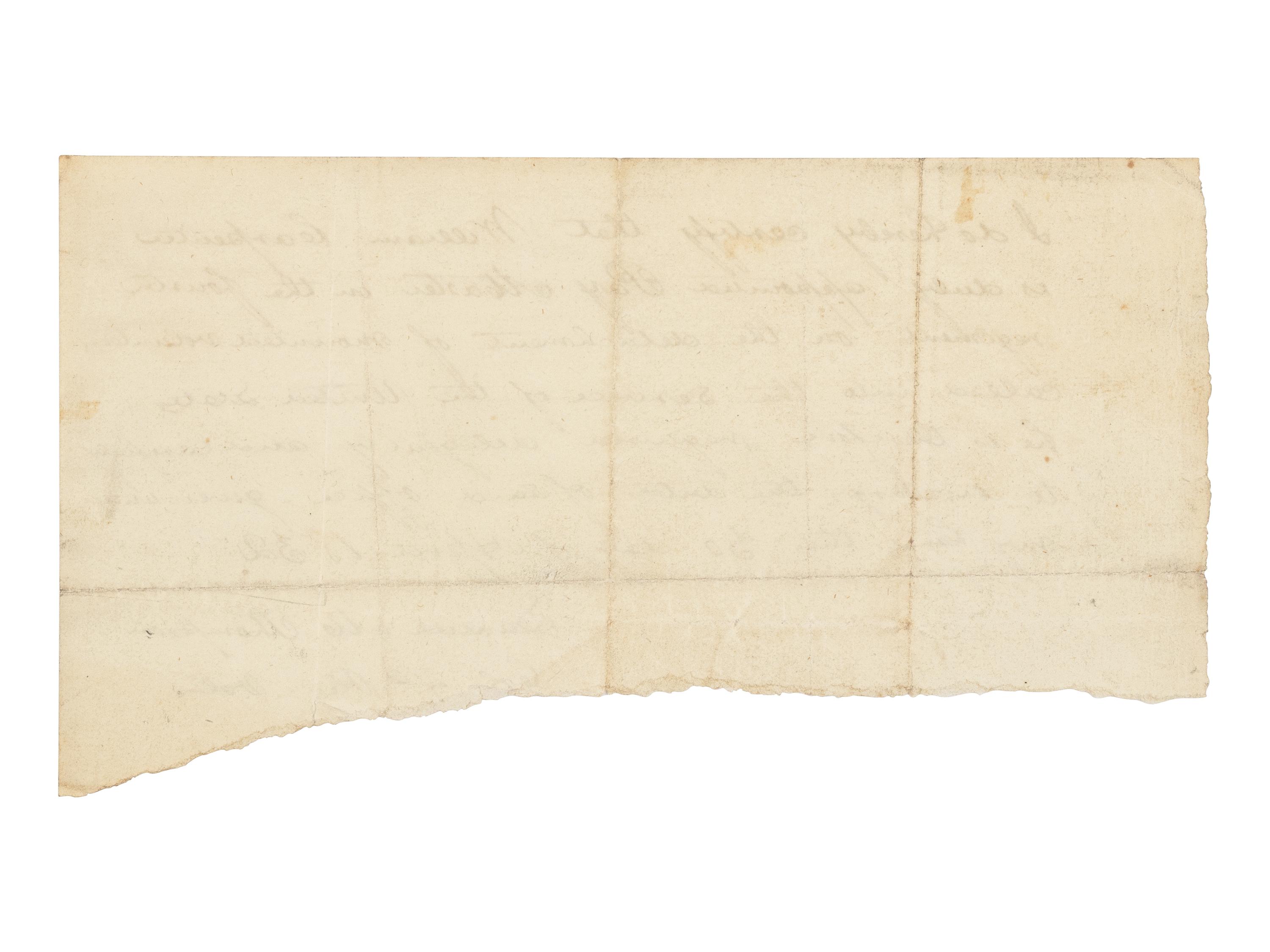 [Presidential] Lincoln, Abraham. Autograph Document