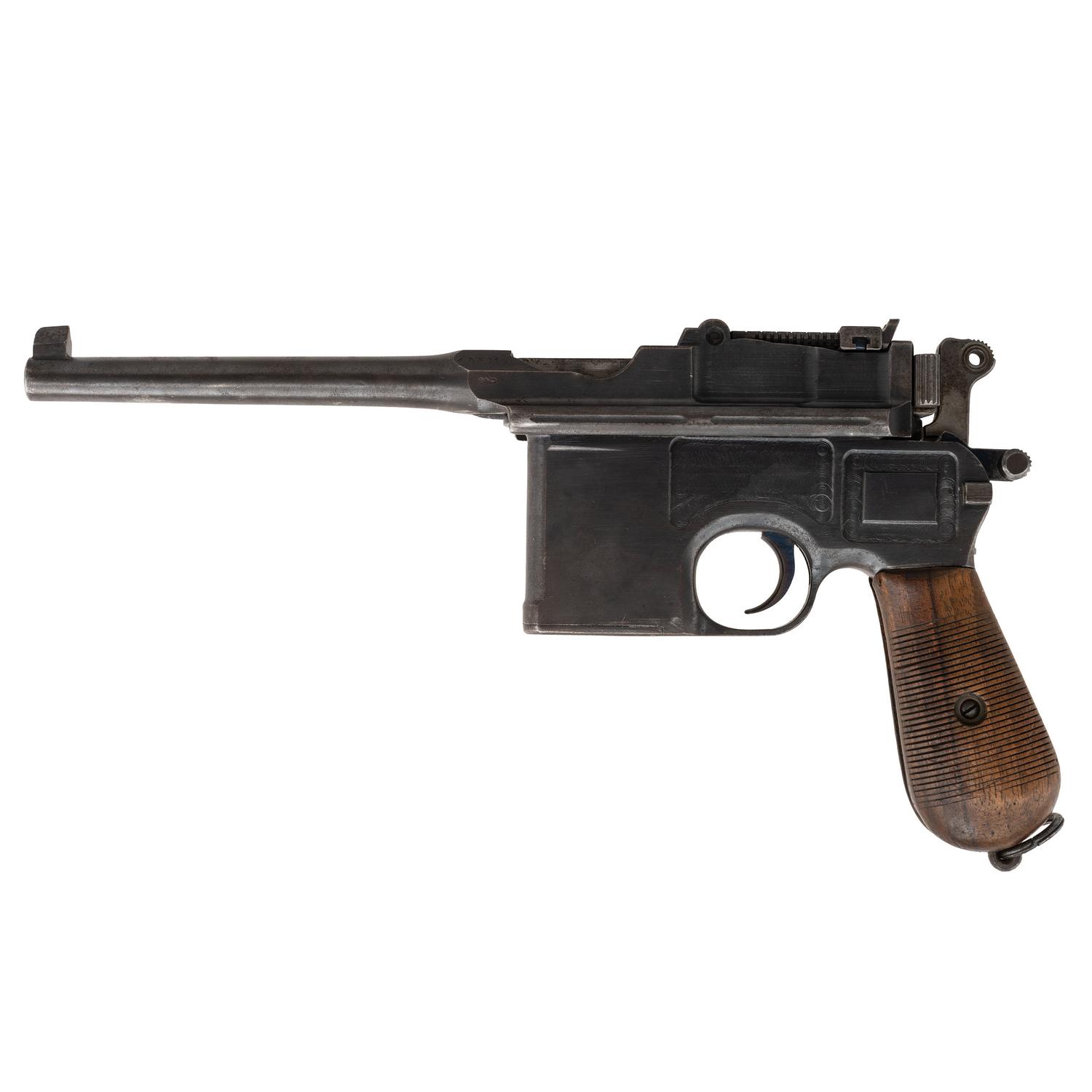 **Pre-War Commercial Mauser C96 Pistol with Mauser Banner Holster Stock