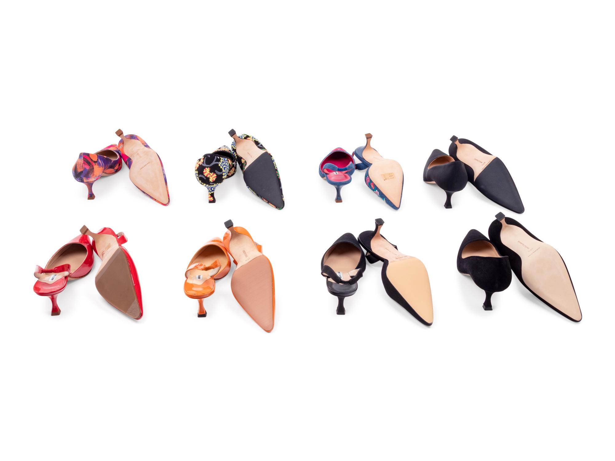 Sixteen Pairs of Manolo Blahnik Heels