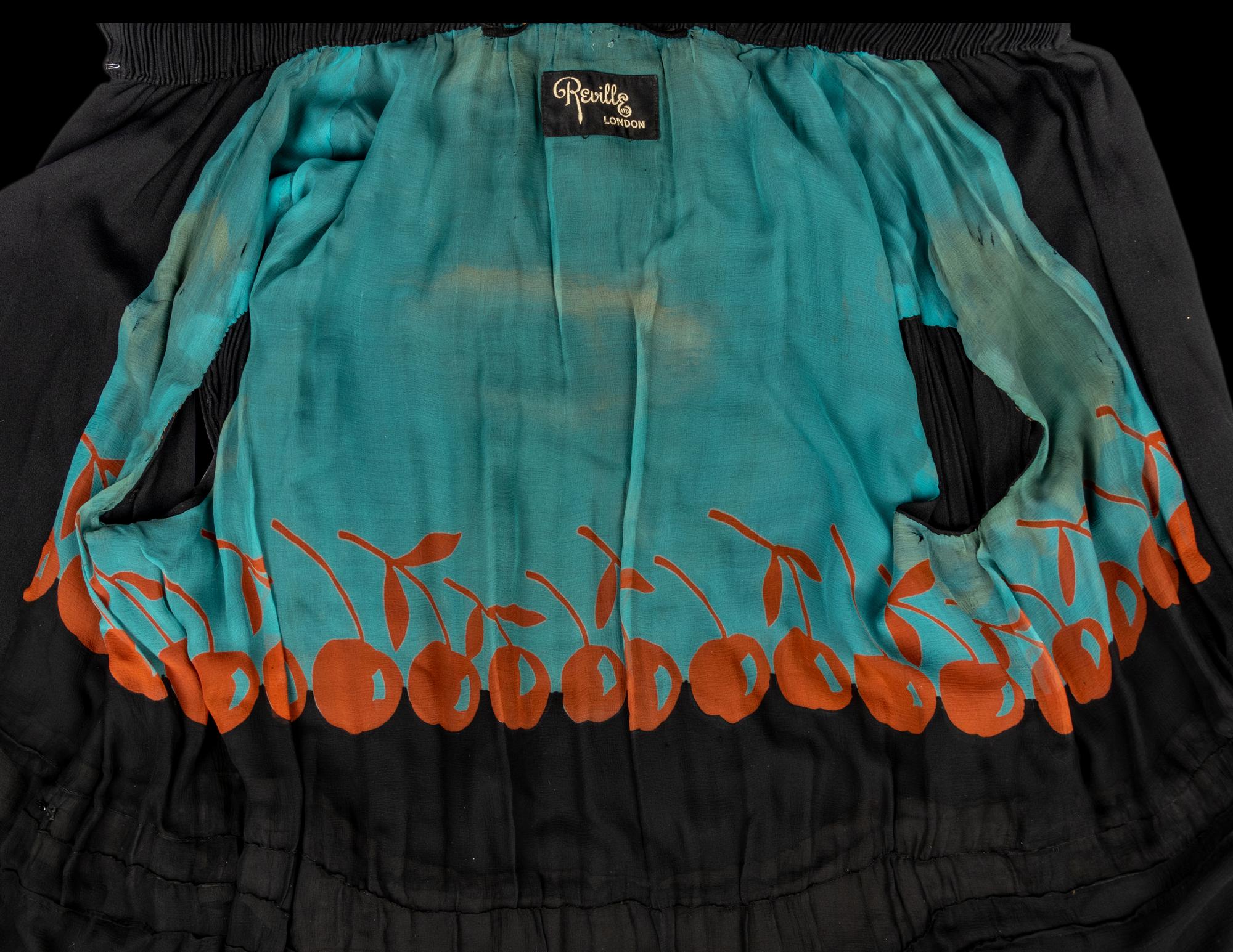 Three Flapper Items: Two Dresses, One Cape, 1920-30s