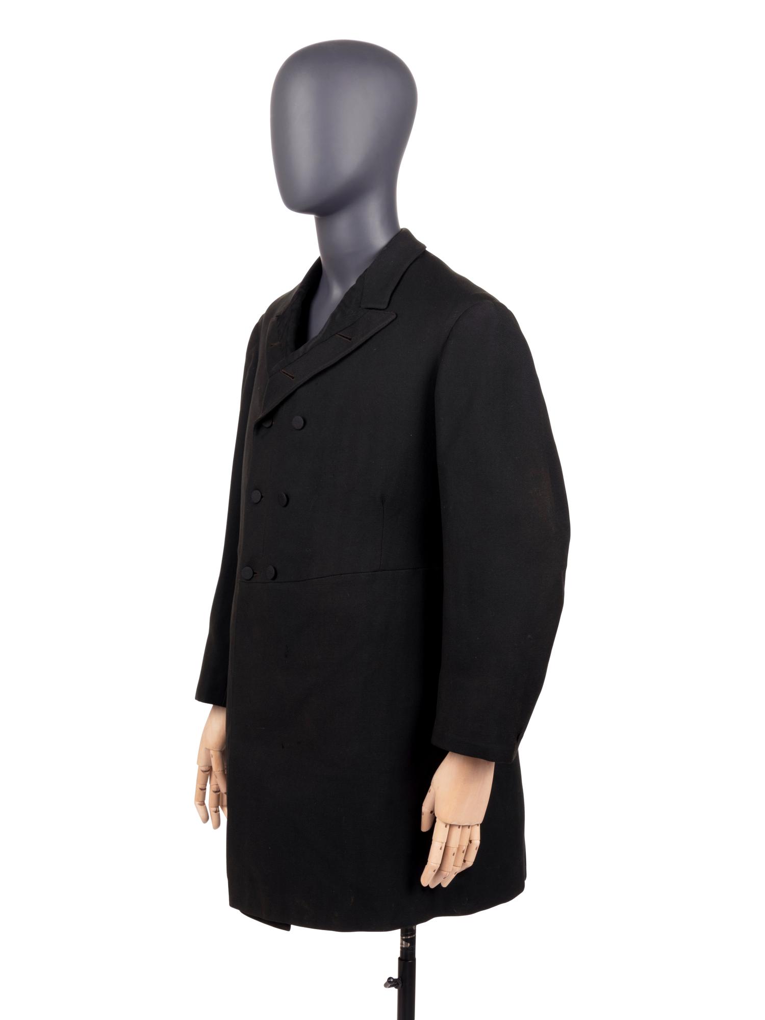 Two Men's Items: One Over Coat, One pair of Red Knit Underwear, 1890