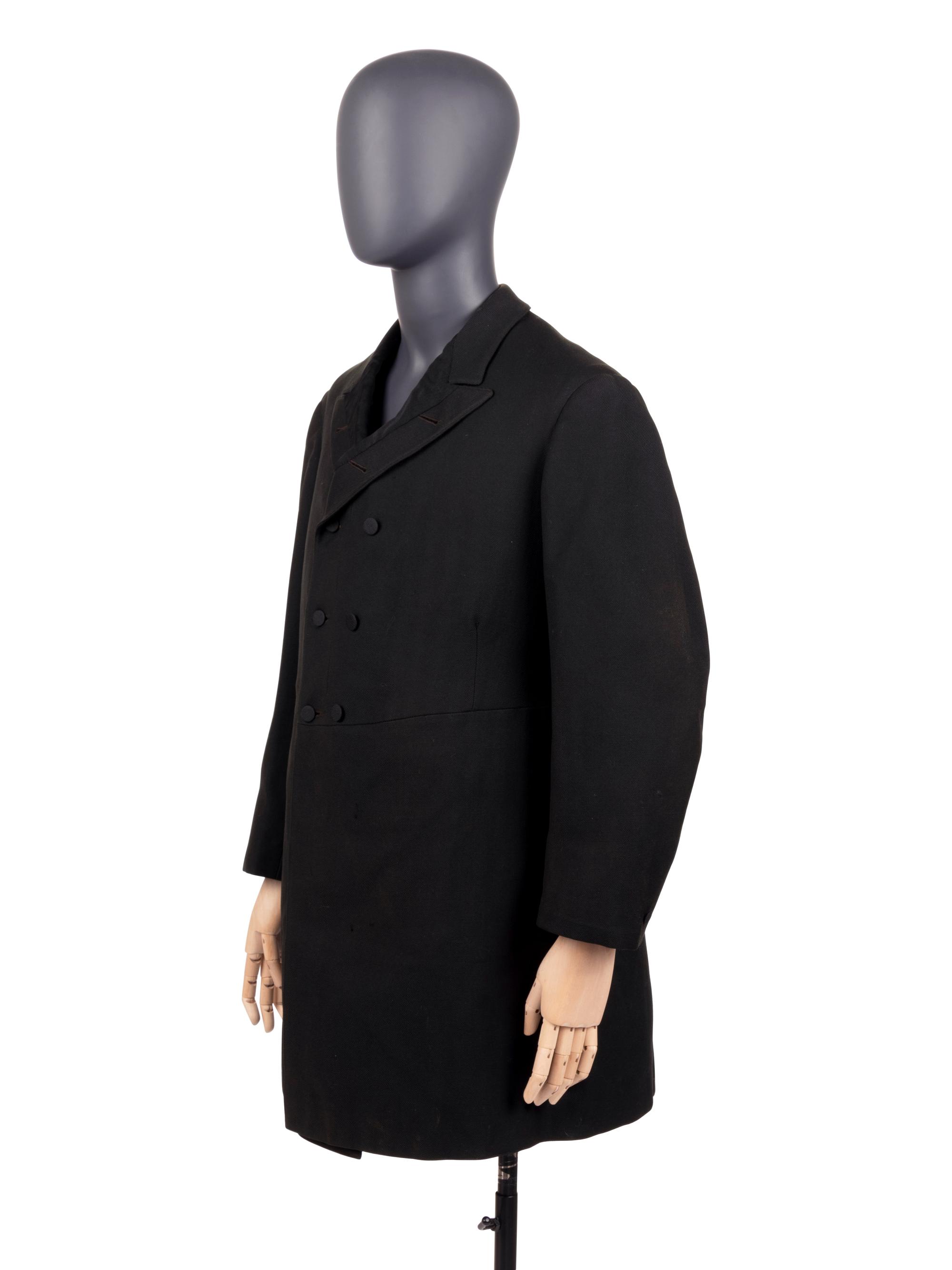 Two Men's Items: One Over Coat, One pair of Red Knit Underwear, 1890