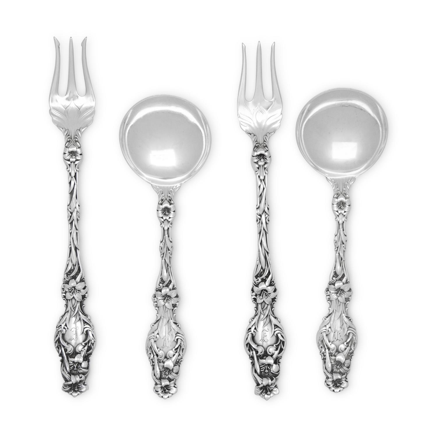 A Group of American Silver Flatware Articles