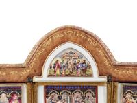 A Capodimonte Porcelain Altar Triptych