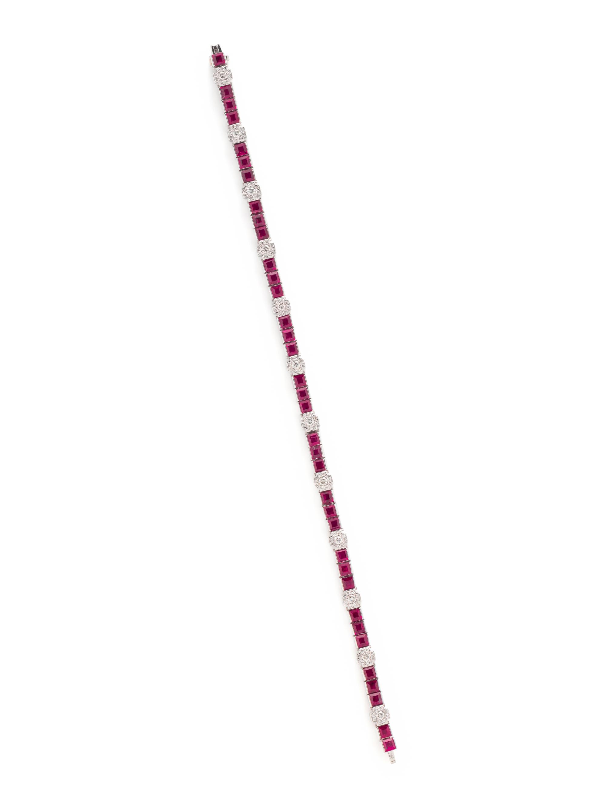 RUBY AND DIAMOND BRACELET