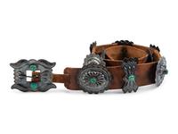 Navajo Silver and Turquoise Concha Belt