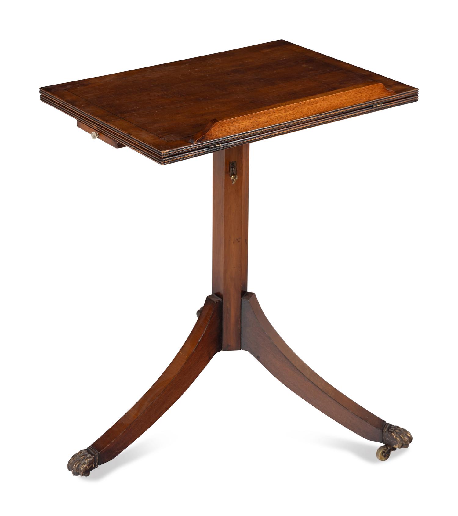 A George III Style Mahogany Adjustable Reading Stand