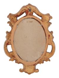 A Continental Porcelain Plaque in a Giltwood Frame