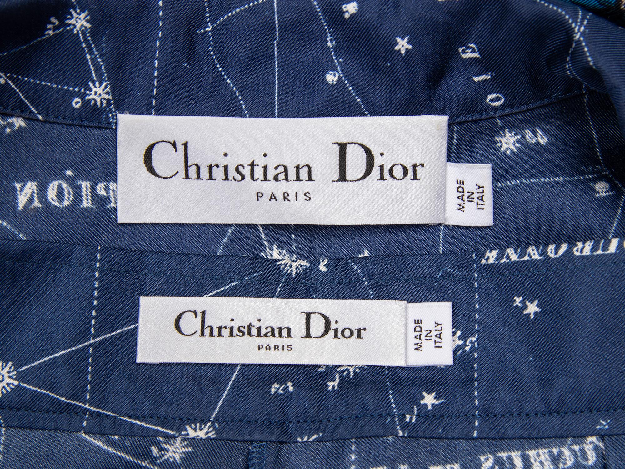 CHRISTIAN DIOR, ASTROLOGY-PRINT SILK TWILL PAJAMA ENSEMBLE