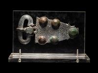 A Merovingian Bronze Belt Buckle