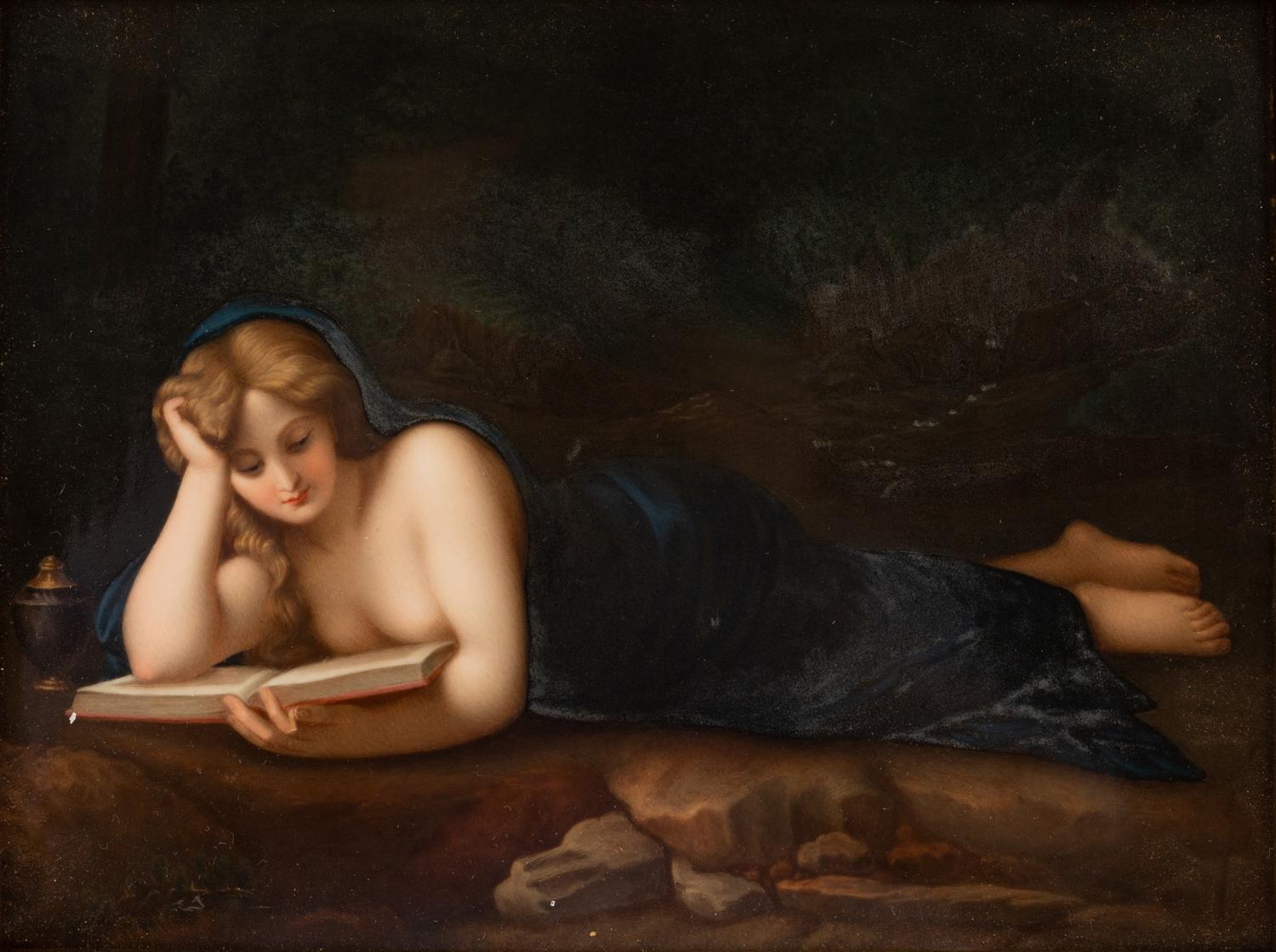 A Berlin (K.P.M.) Porcelain Plaque After Pompeo Battoni