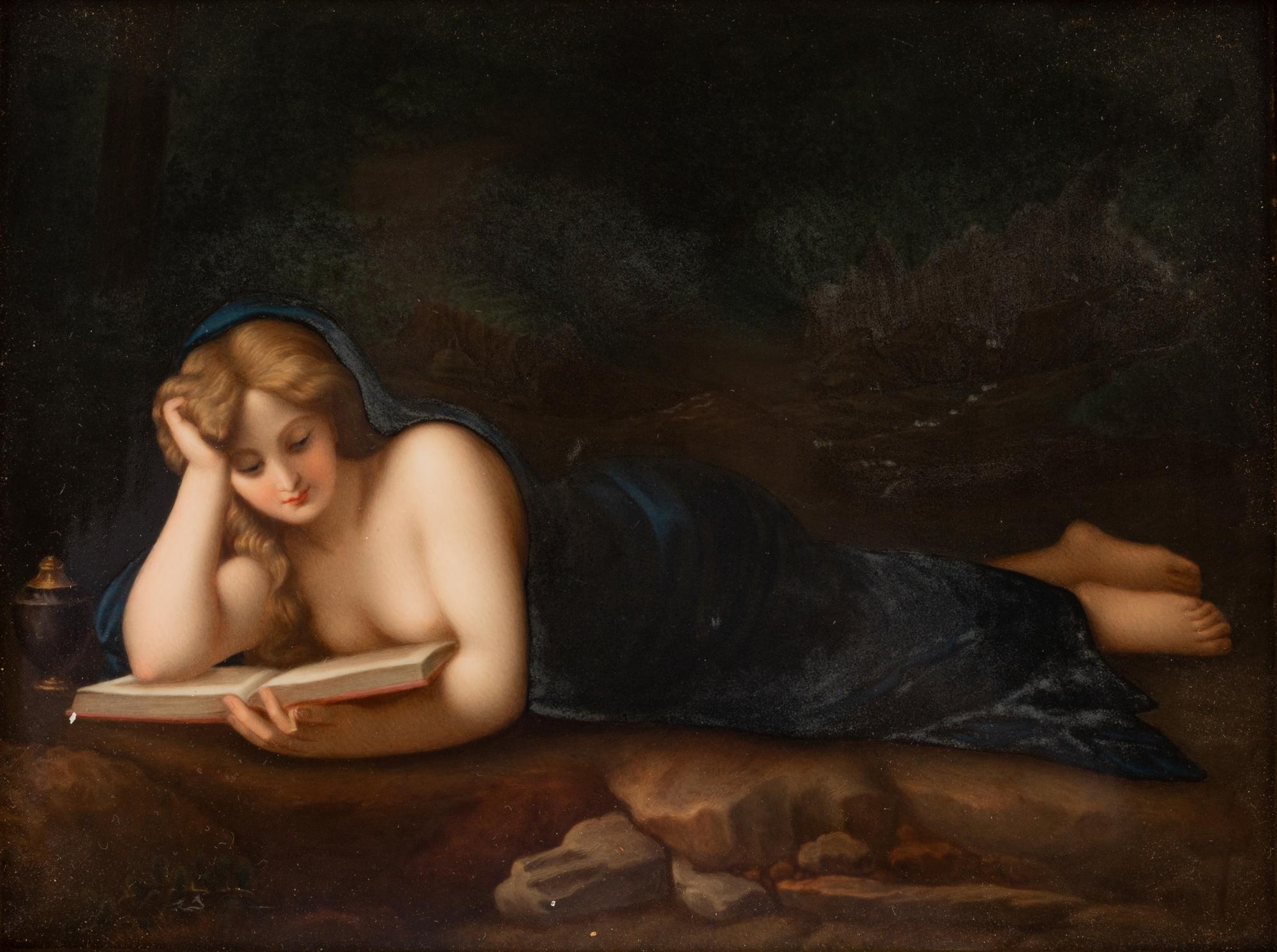 A Berlin (K.P.M.) Porcelain Plaque After Pompeo Battoni