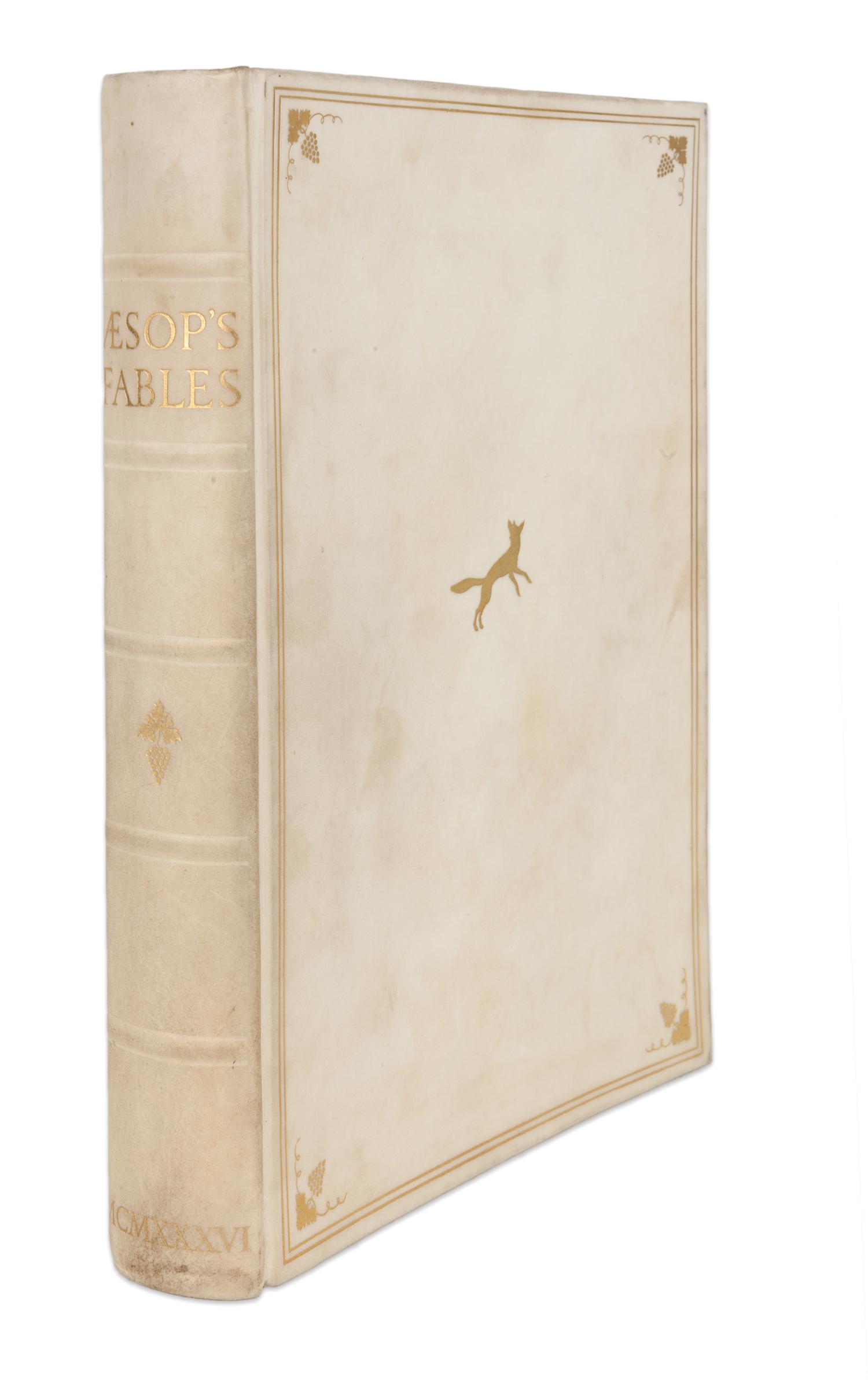 [ILLUSTRATED BOOKS]. GOODEN, Stephen (1892-1955), illustrator. -- AESOP (c.620-560 B.C.). Fables . London: George G. Harrap and Co. Ltd, 1936. L’Estrange, Roger, Sir, translator.