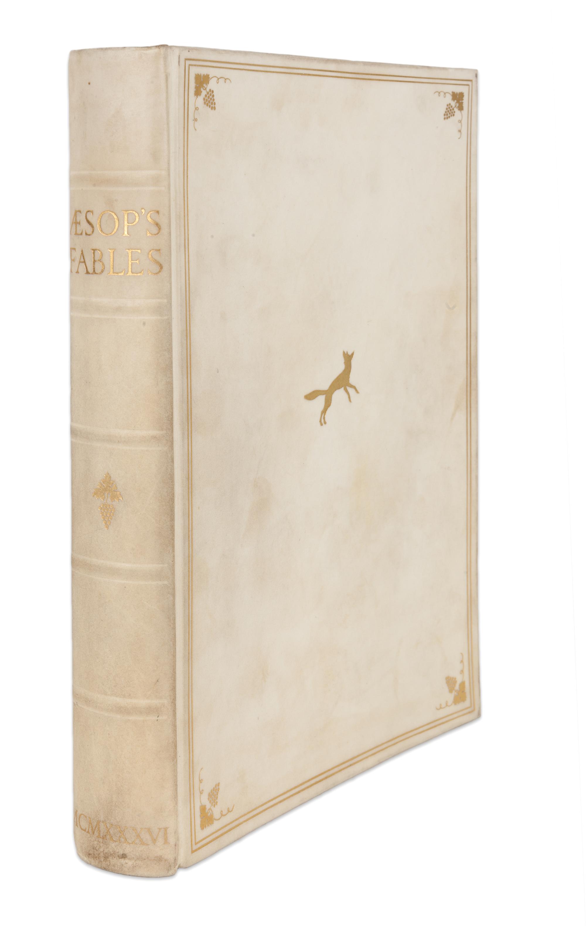 [ILLUSTRATED BOOKS]. GOODEN, Stephen (1892-1955), illustrator. -- AESOP (c.620-560 B.C.). Fables . London: George G. Harrap and Co. Ltd, 1936. L’Estrange, Roger, Sir, translator.