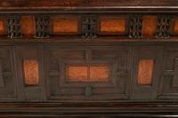 An Italian Penwork-Inset Walnut Cassone