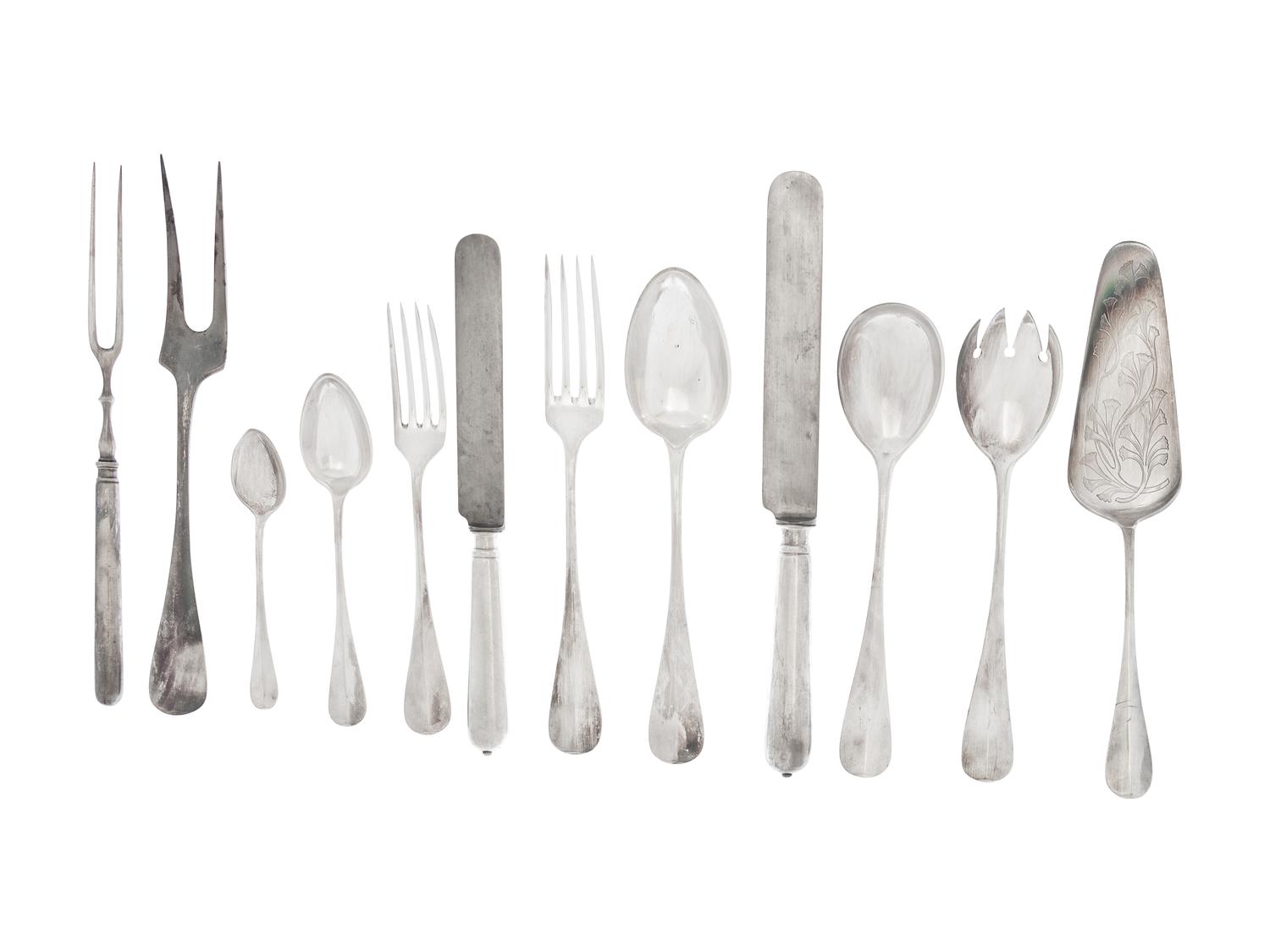 A German Silver-Plate Flatware Service