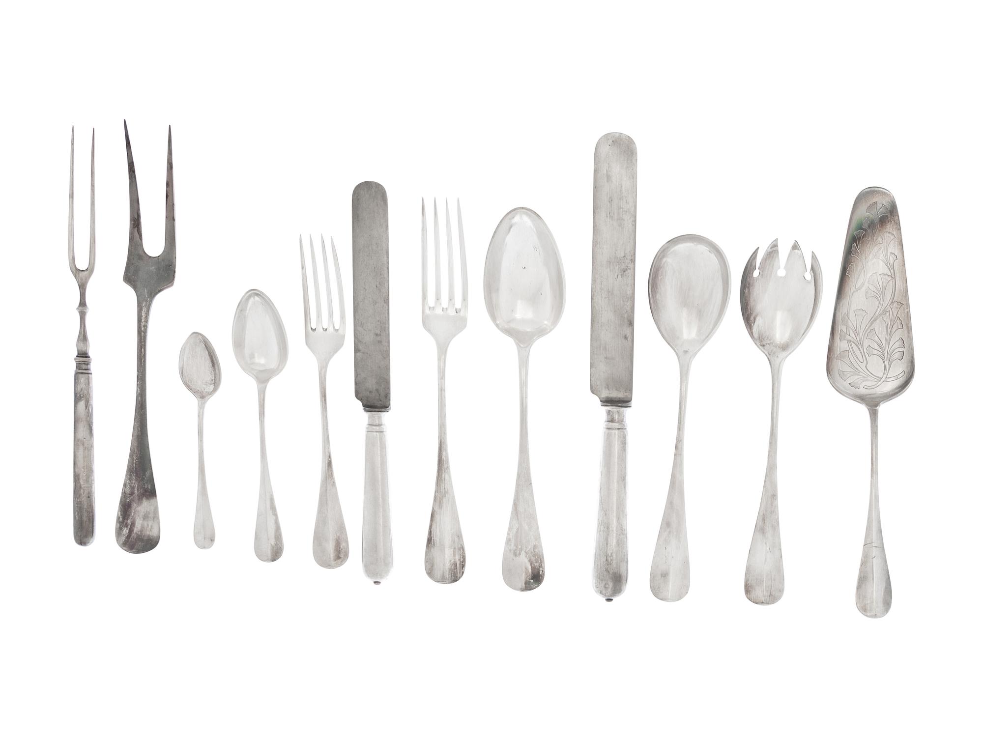 A German Silver-Plate Flatware Service
