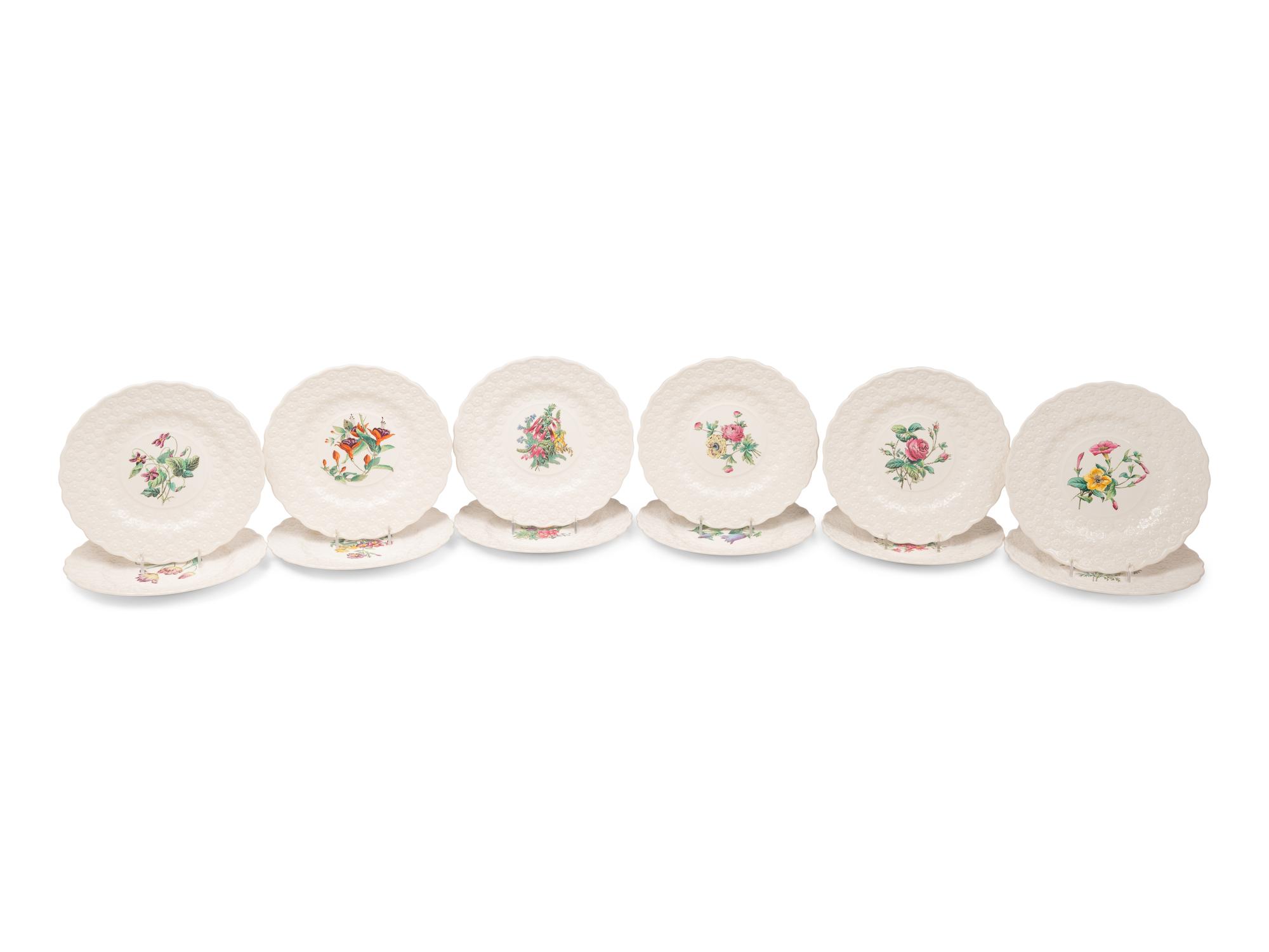 A Set of Twelve Spode Ceramic Dessert Plates