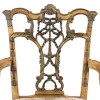 A George III Style Painted Armchair