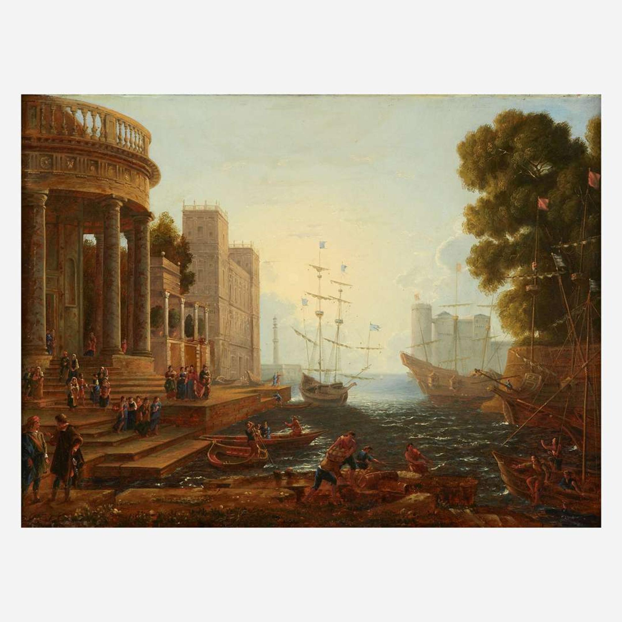 School of Claude Lorrain (French, 1600–1682) Harbor in Sunlight