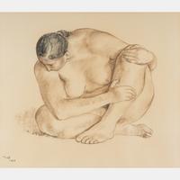 Sitting Nude (Head Down) , 1966
