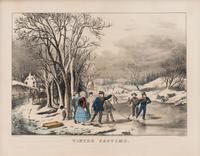 [WINTER SCENES] -- CURRIER and IVES, publishers Winter Pastime, 1855. (G.7281) -- Winter Morning in the Country, 1873. (G.7280) -- Trotters on the Snow, n.d. (G.6648)