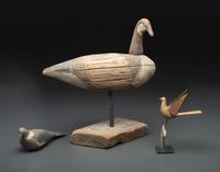 Three Folk Art Bird Carvings or Decoys
