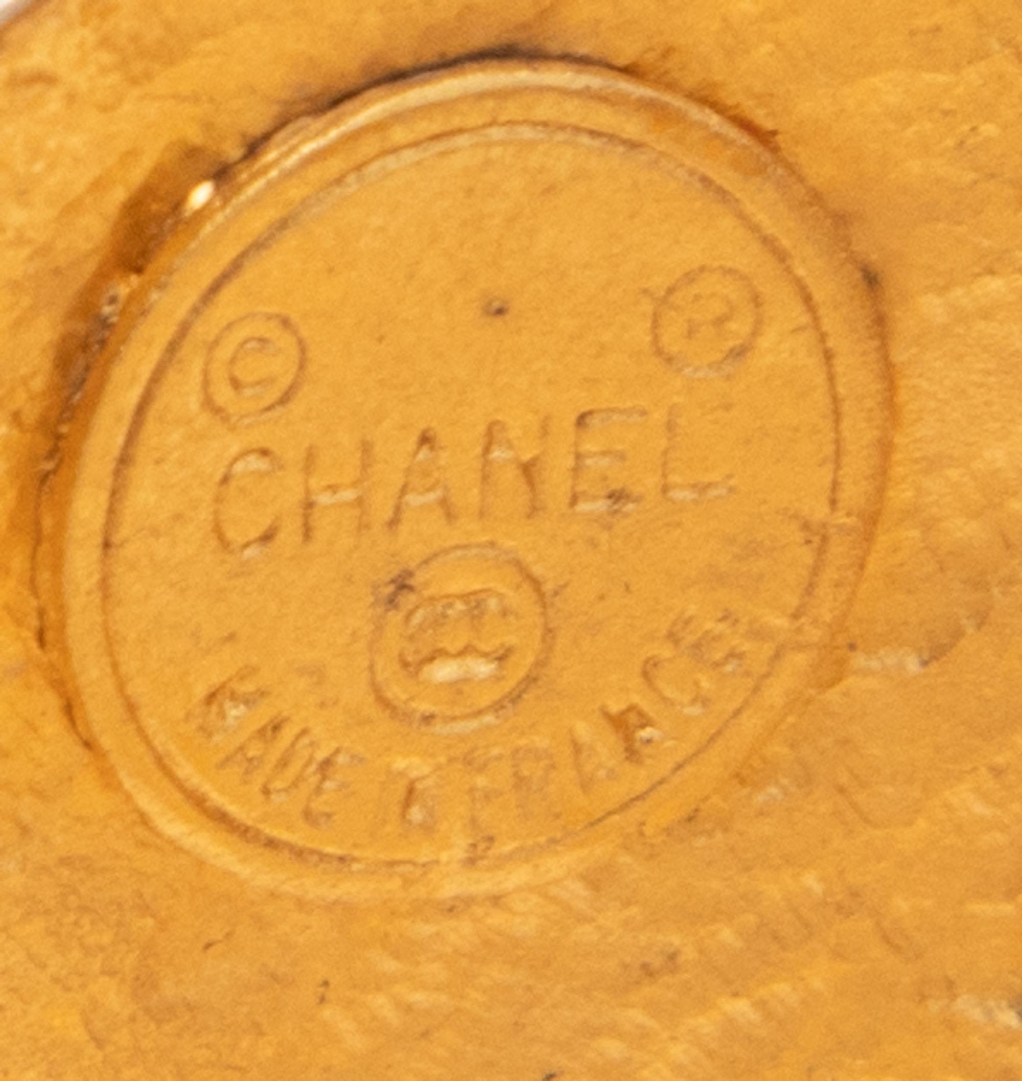 Chanel, Quilted Logo Cuff Bracelet