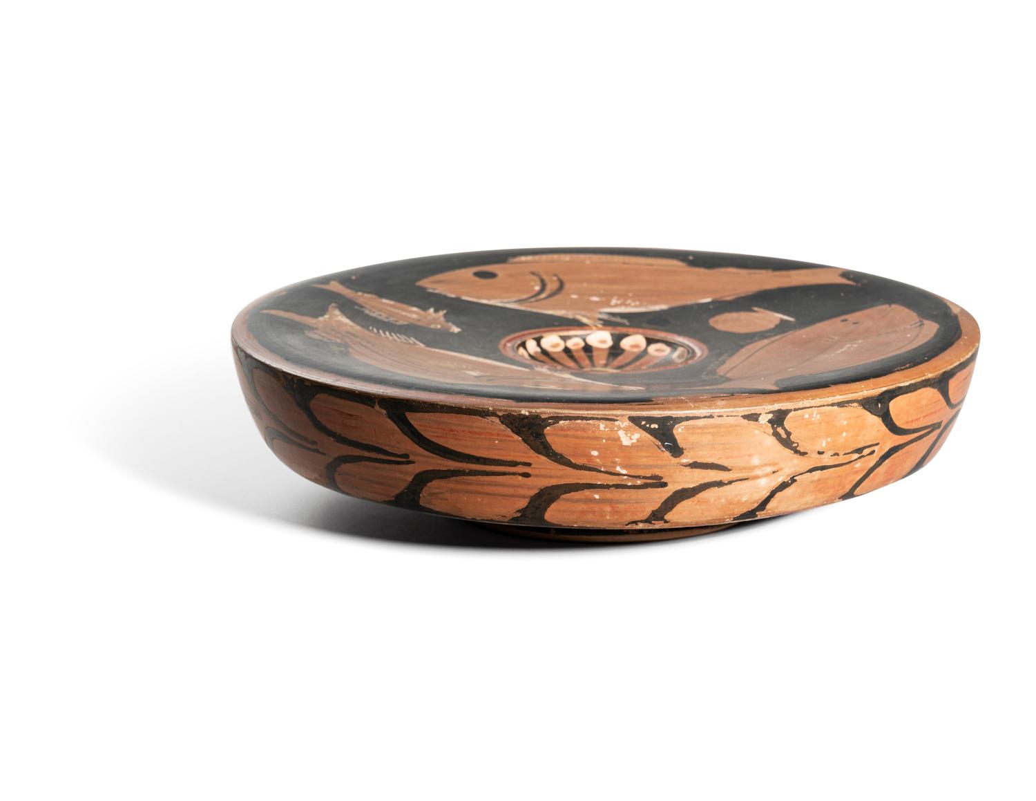 An Apulian Red-Figured Fish Plate