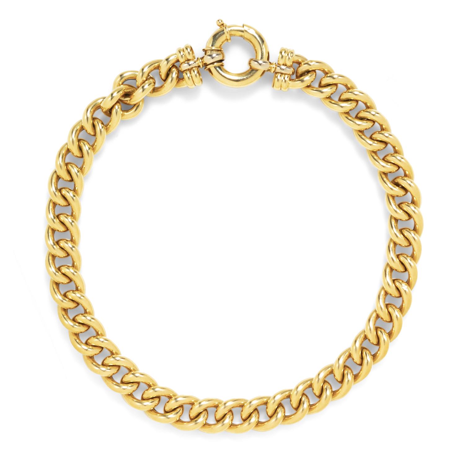 An 18 Karat Yellow Gold Necklace,