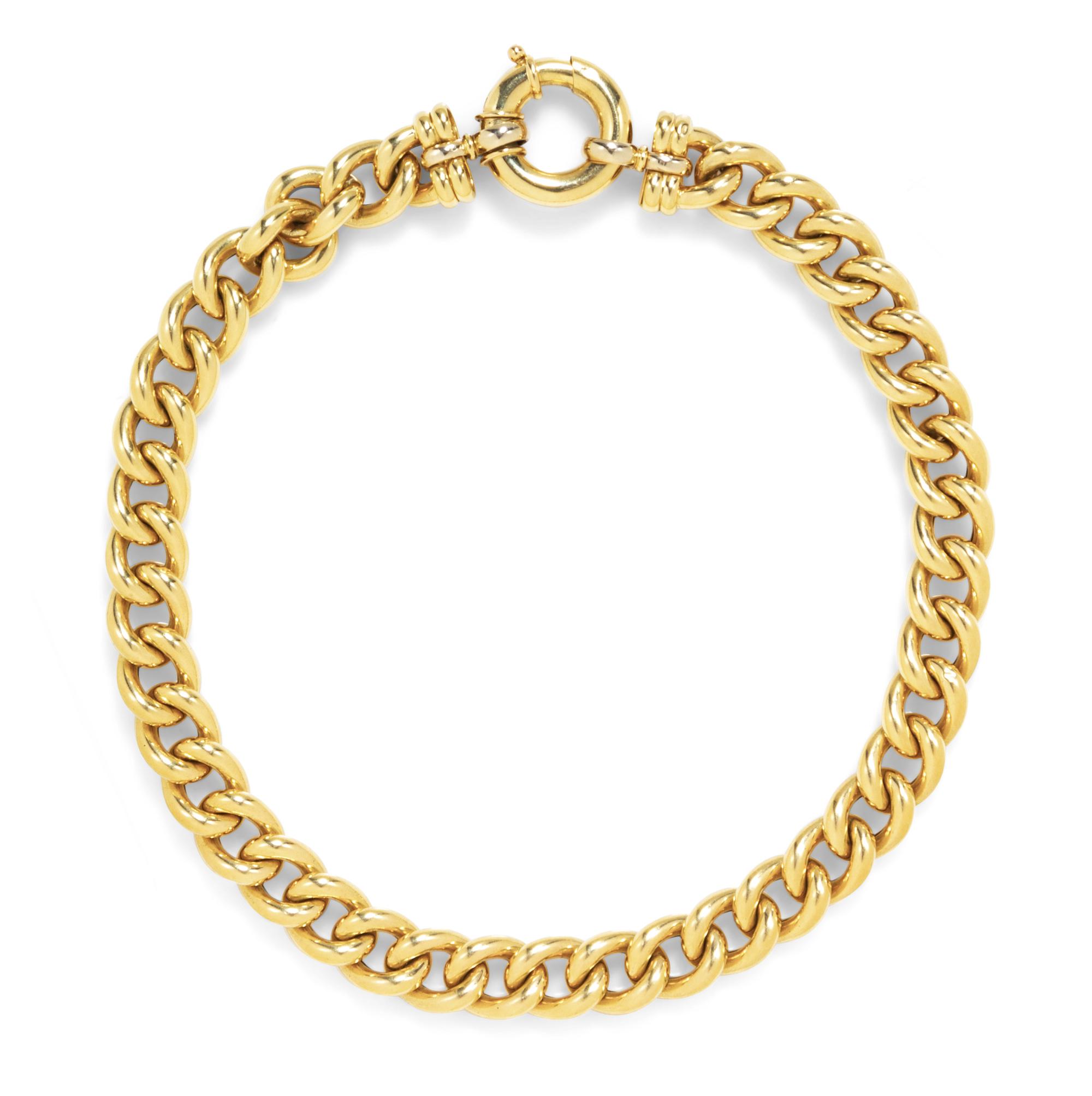 An 18 Karat Yellow Gold Necklace,