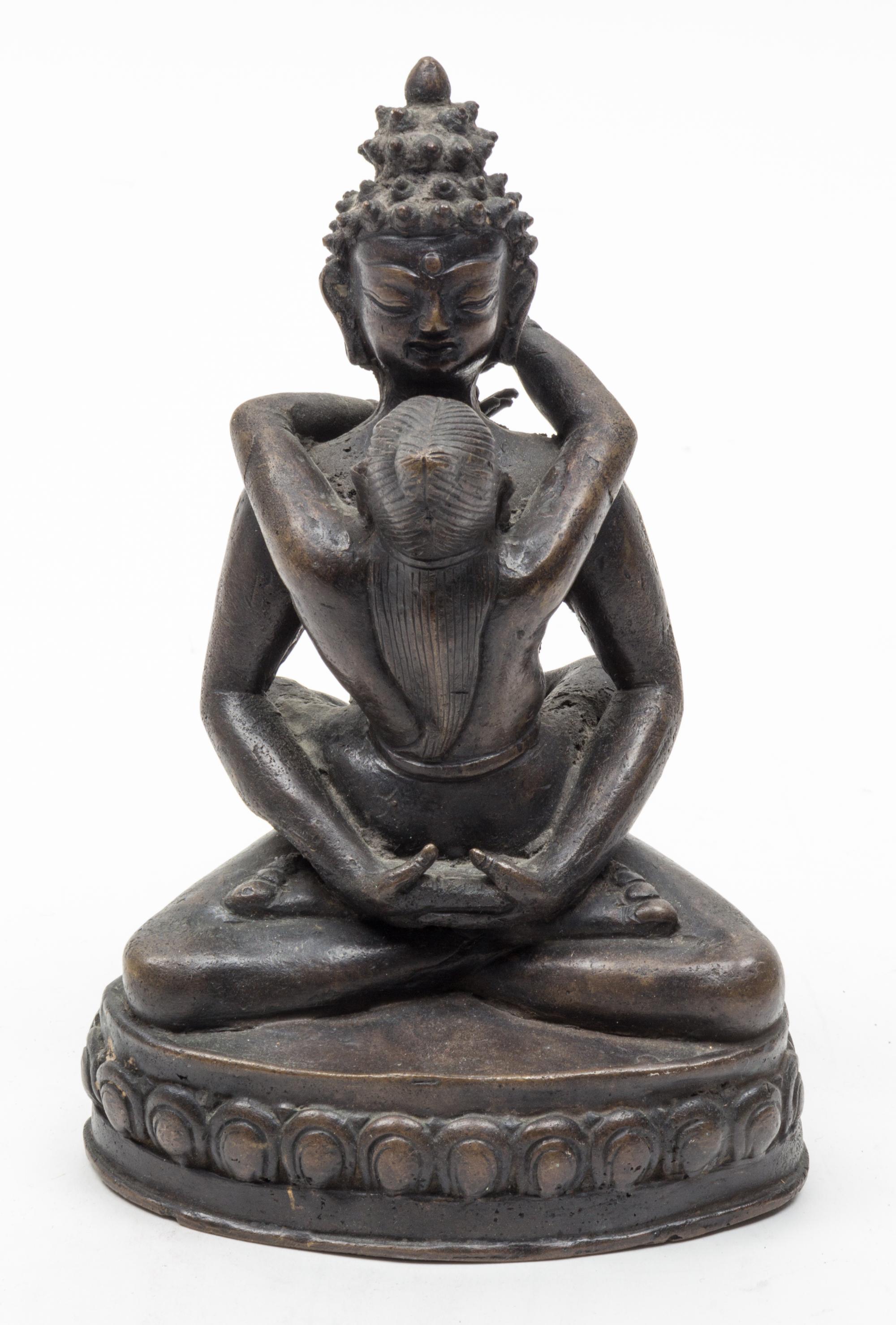 A Bronze Figure of a Bodhisattva Height 7 1/2 inches.