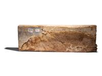 An Egyptian Painted Wood Sarcophagus Fragment with Imset