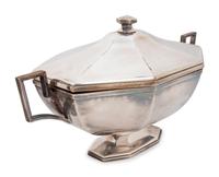 A Silver-Plate Tureen