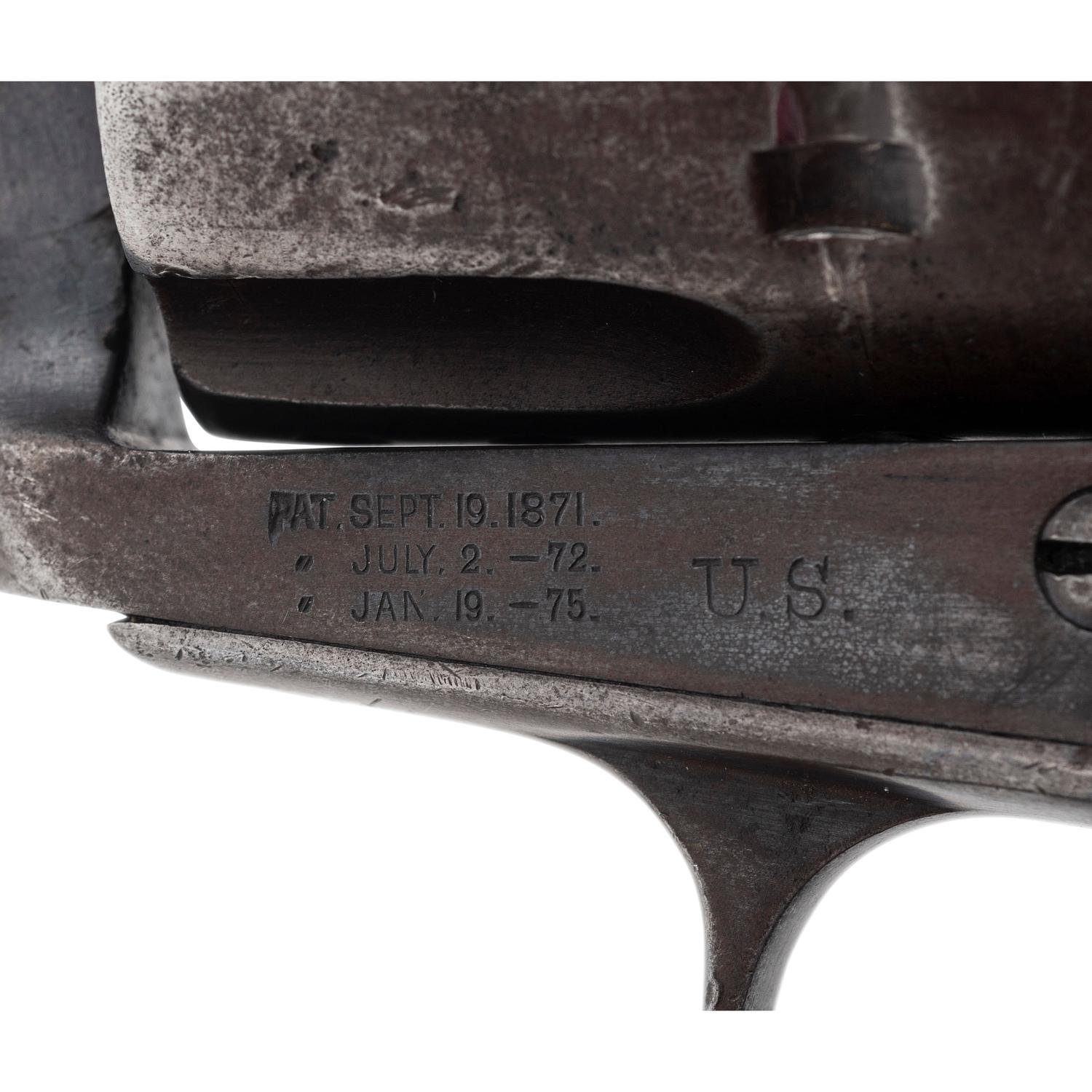 Colt Artillery Revolver Martially Marked David F. Clark Inspected Frame