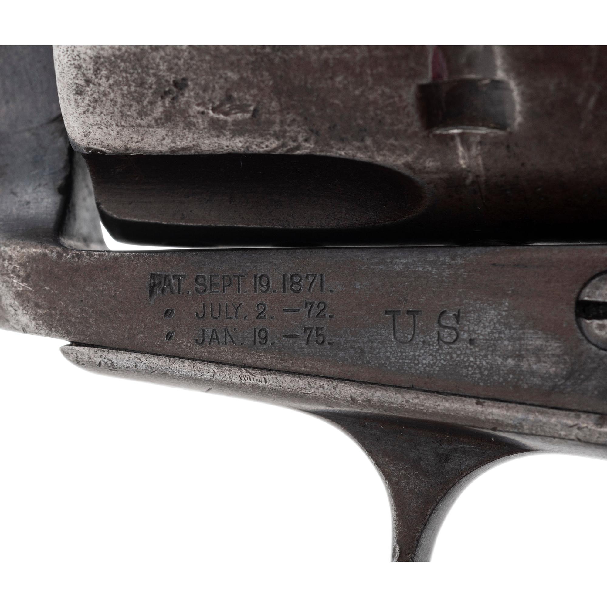 Colt Artillery Revolver Martially Marked David F. Clark Inspected Frame