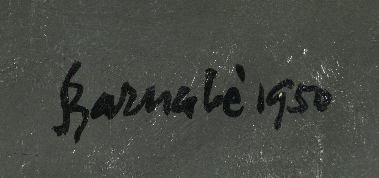 Figura Seduta, Fondo Nero (Sitting Figure: Black Background) , 1950