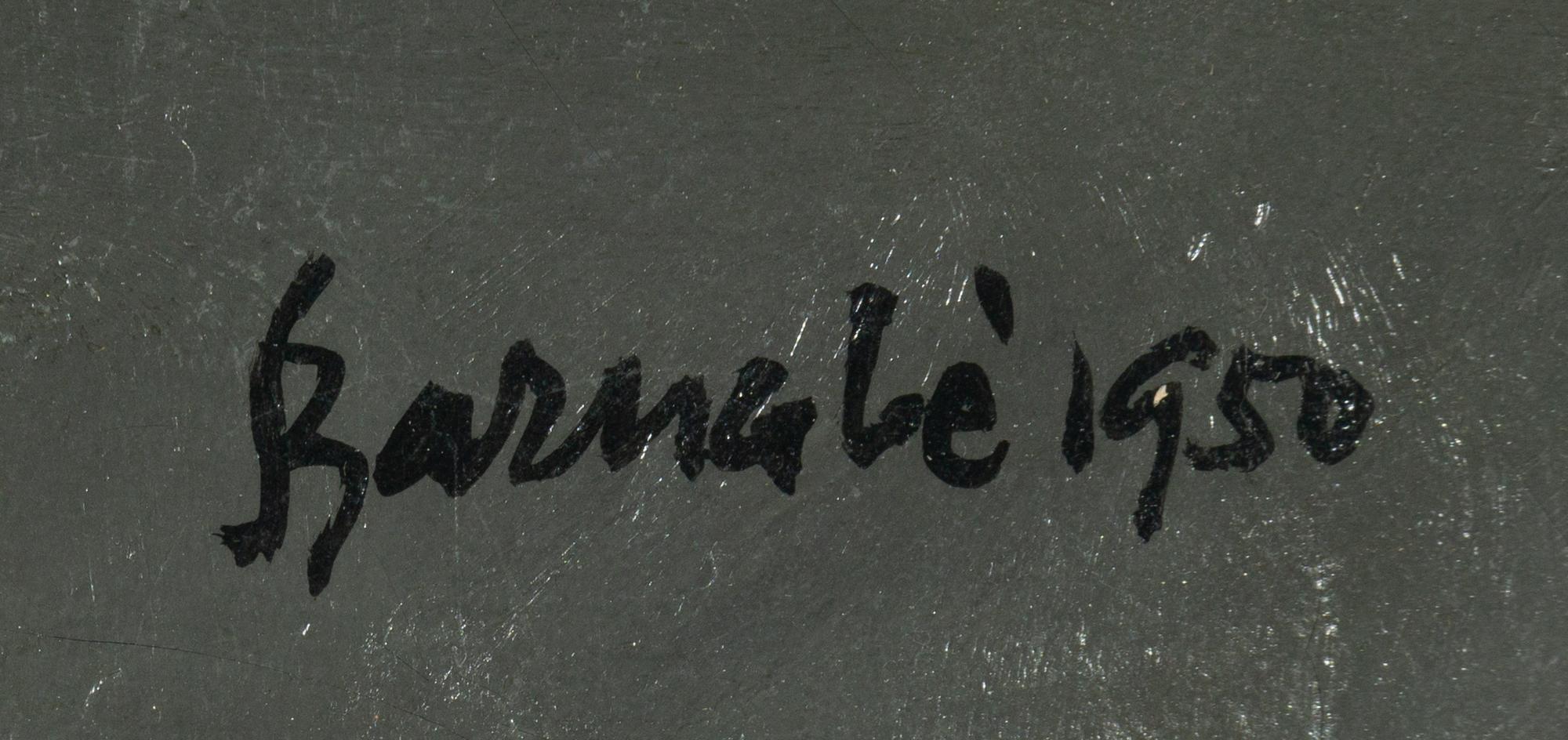 Figura Seduta, Fondo Nero (Sitting Figure: Black Background) , 1950