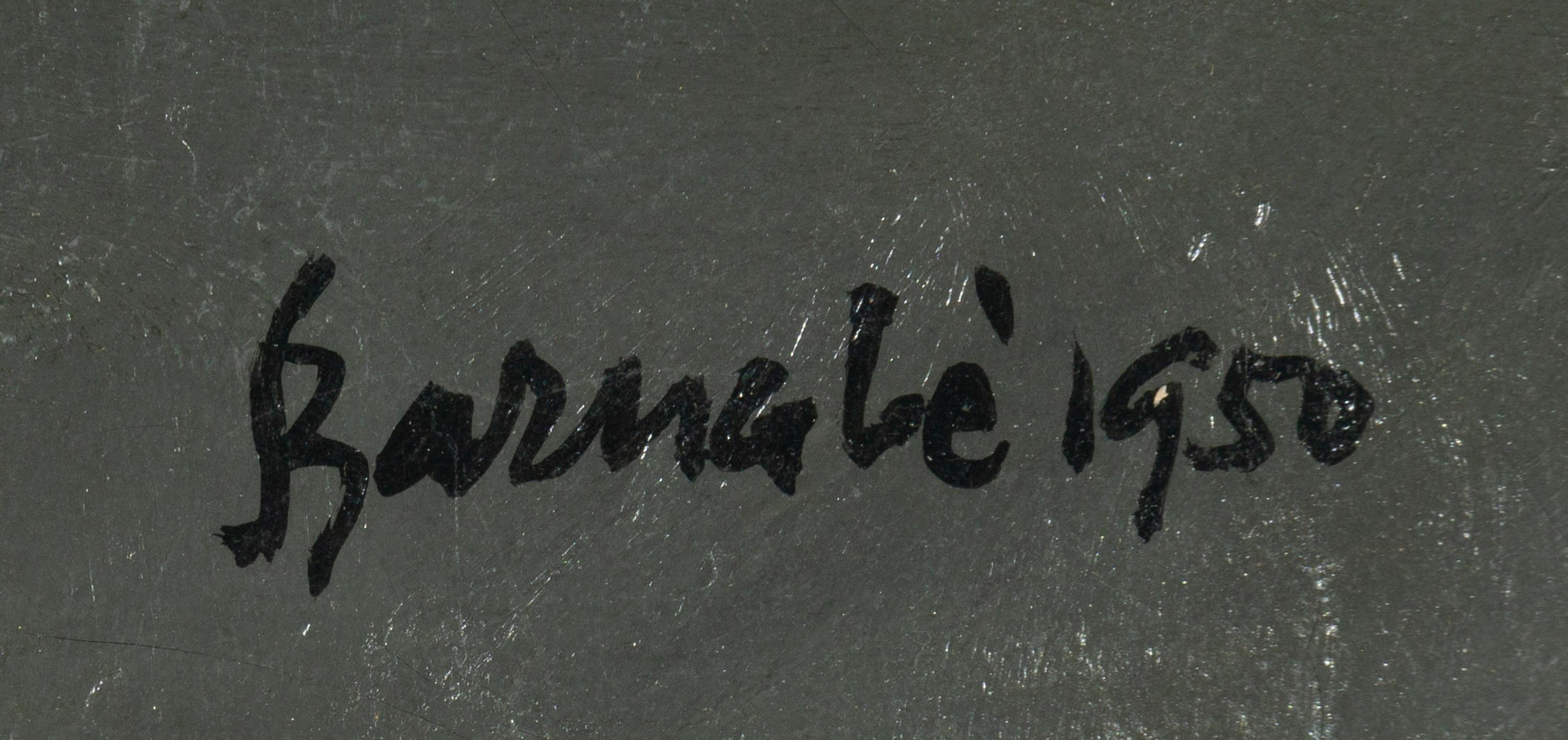 Figura Seduta, Fondo Nero (Sitting Figure: Black Background) , 1950