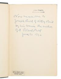 FROST, Robert (1874-1963). A group of 9 signed works, comprising: